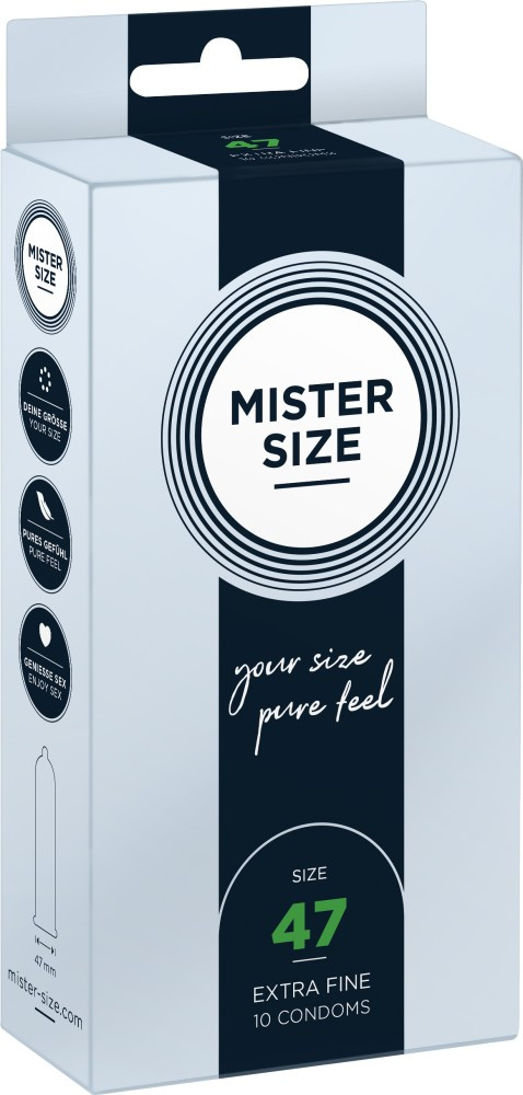 Preservativi su misura Mister Size 47mm - 10pz