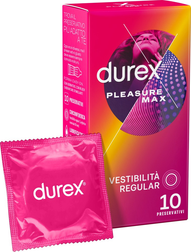 Durex Pleasure Max - 10 pezzi