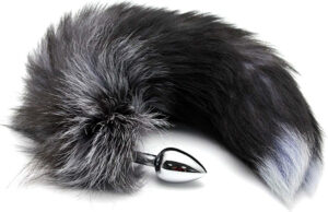 Tail plug Alive Black & White Fox Tail all'ingrosso