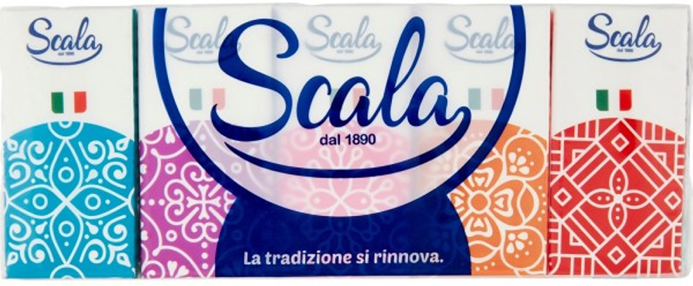 Fazzolettini Scala 4 veli - Confezione da 10 pacchi per vending machine